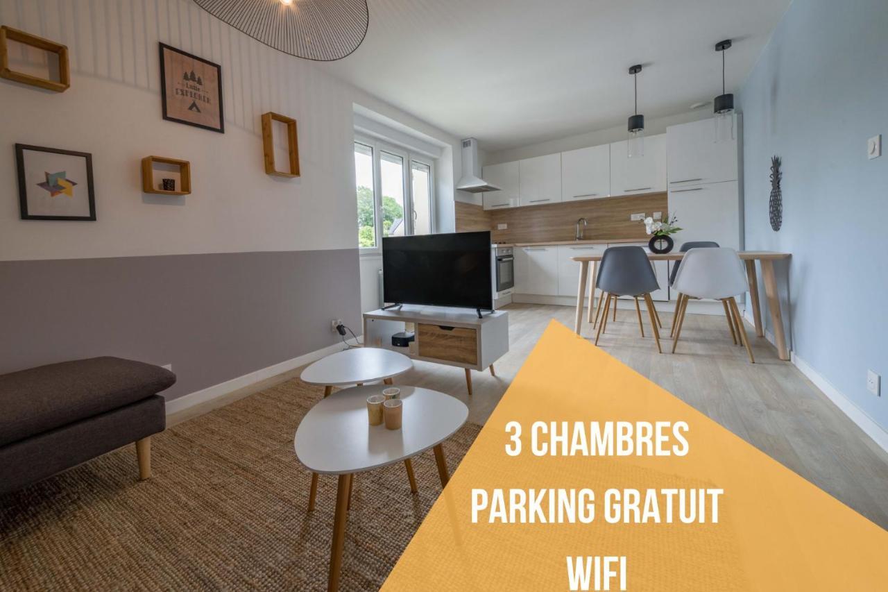 Appartement 3 Chambres - Parking - Wifi - Buanderie - Jardin Brest Zewnętrze zdjęcie